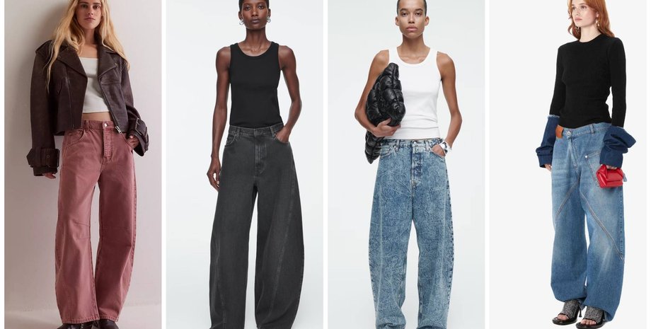 джинсы 2025, трендовые джинсы, модные джинсы, стильные джинсы, модные силуэты 2025, джинсы для осени, джинсы для осени