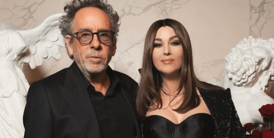 Моника Беллуччи и Тим Бертон, парижская неделя моды, бойфренд Моники Беллуччи, моника беллуччи личная жизнь