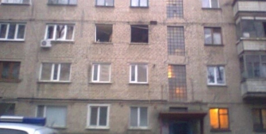 Луганск, взрыв, многоэтажка
