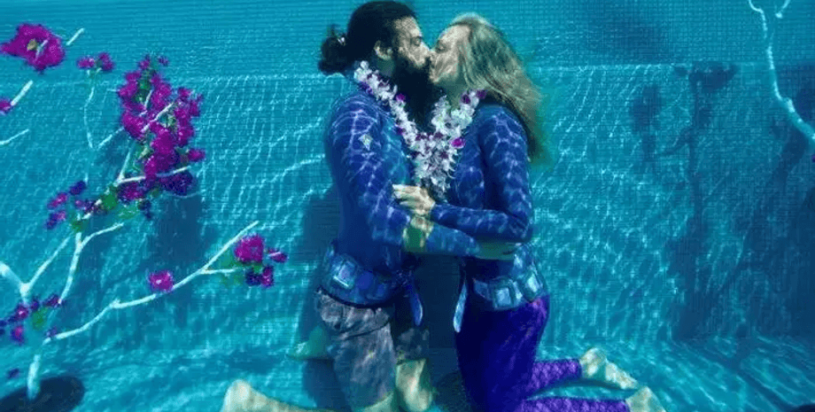 Мировой рекорд, поцелуй, поцелуй под водой, Книга рекордов Гиннесса, дайвинг,