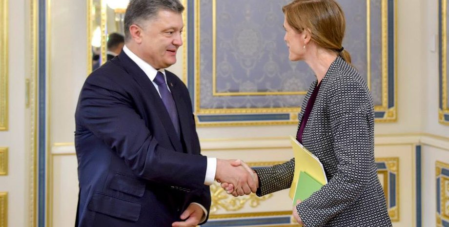 Петр Порошенко и Саманта Пауэр / Фото: Facebook Петра Порошенко