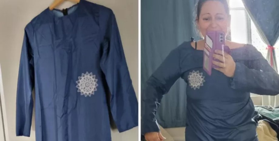 Жінка купила сукню в інтернеті, яка значно відрізнялася від тієї, що вона замовляла