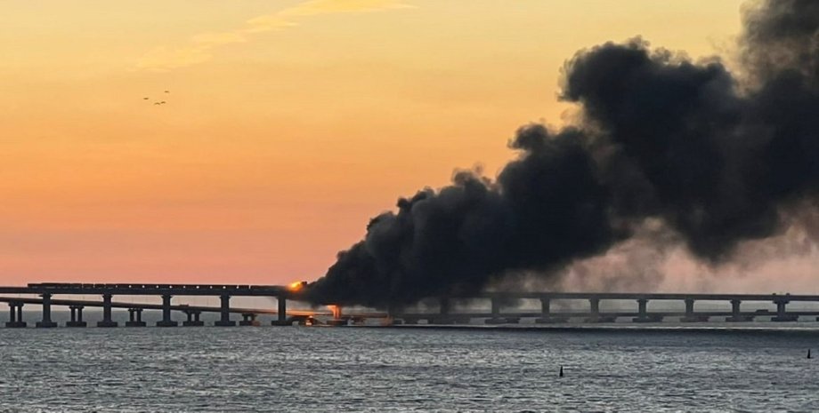 Крымский мост, взрыв, пожар