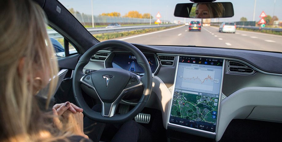 автопилот тесла, автопилот Tesla, Tesla Model X, электромобиль Tesla