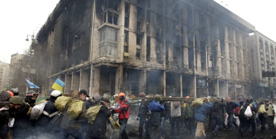 Дом профсоюзов в дни Евромайдана / Александр Чекменев/Фокус