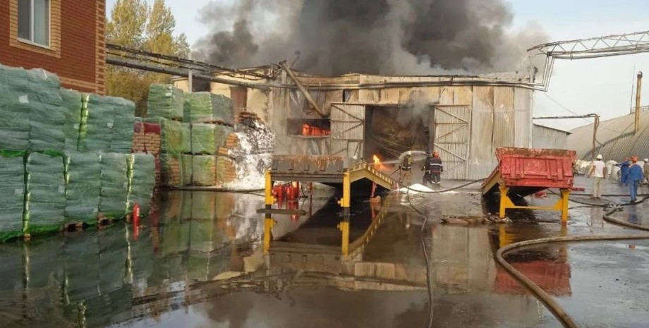 Nei cornici pubblicate è possibile vedere che il fuoco e il fumo hanno avvolto u...