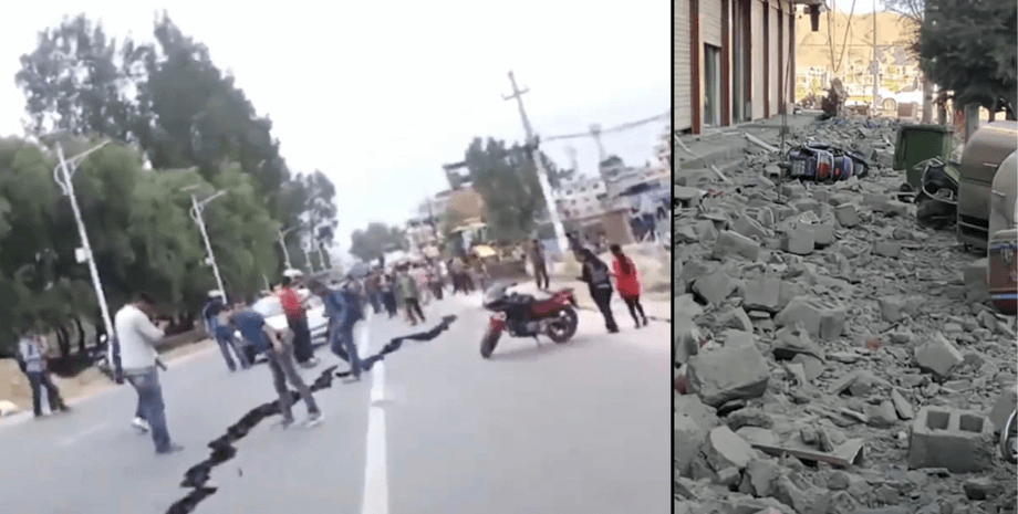 Землетрясение, разрушительное землетрясение, мощное землетрясение