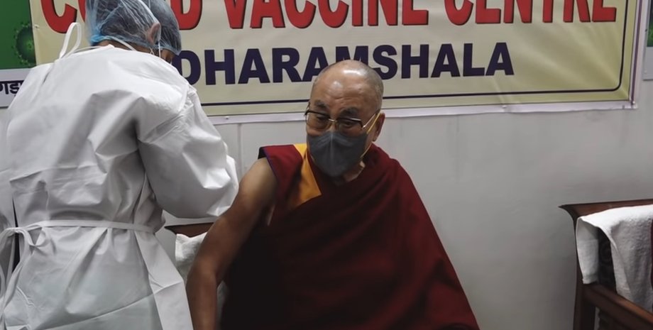 Далай-лама, вакцинация, COVID-19, Covishield
