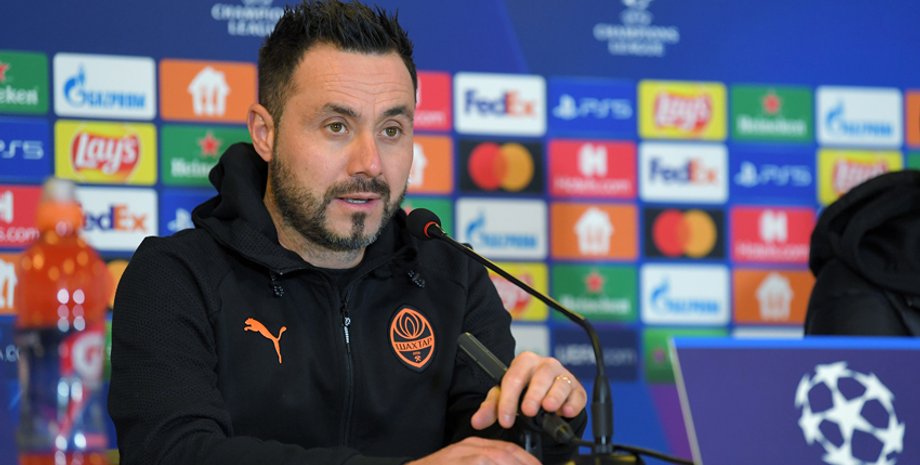 Роберто Де Дзерби главный тренер ФК Шахтер