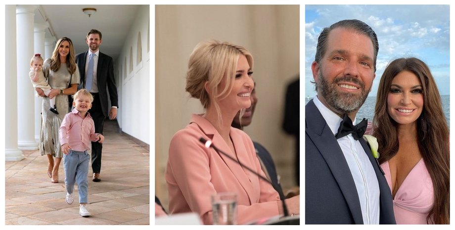 Дональд Трамп, діти, Іванка Трамп, Дональд Трамп-молодший, Ерік Трамп