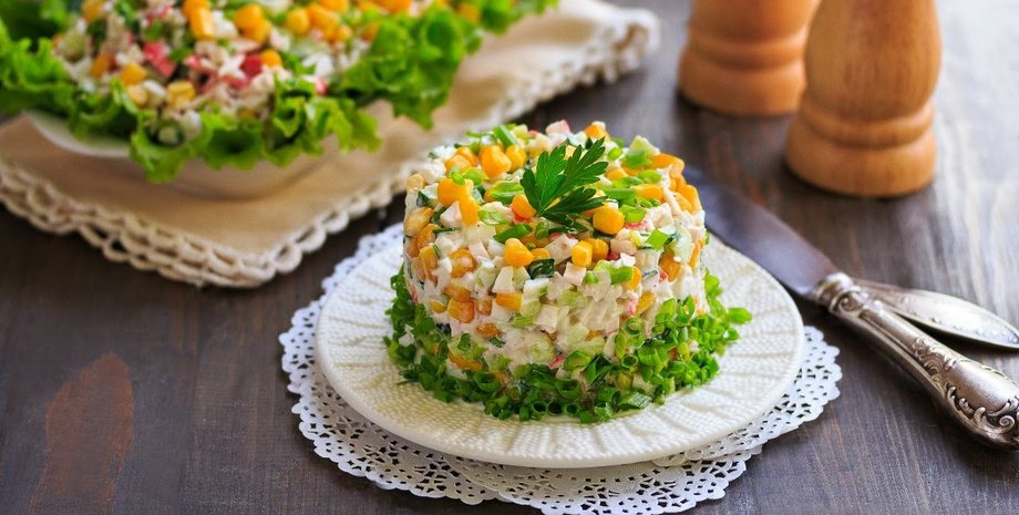 салат ривьера, салат с тунцом, вкусный салат, простой рецепт салата