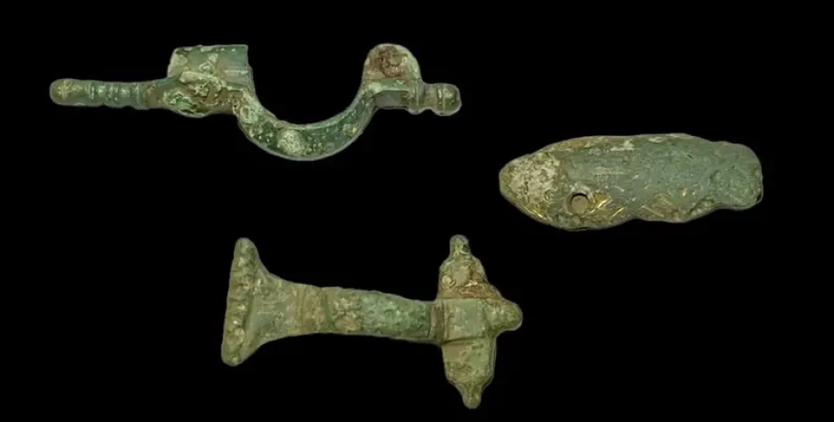 Ученые раскопали длинные дома, костры и артефакты, в частности средневековые пряжки и кулон времен викингов археологи, археология, Швеция, артефакты, раскопки, сооружения, дома, поселения, торговля, железный век, находка