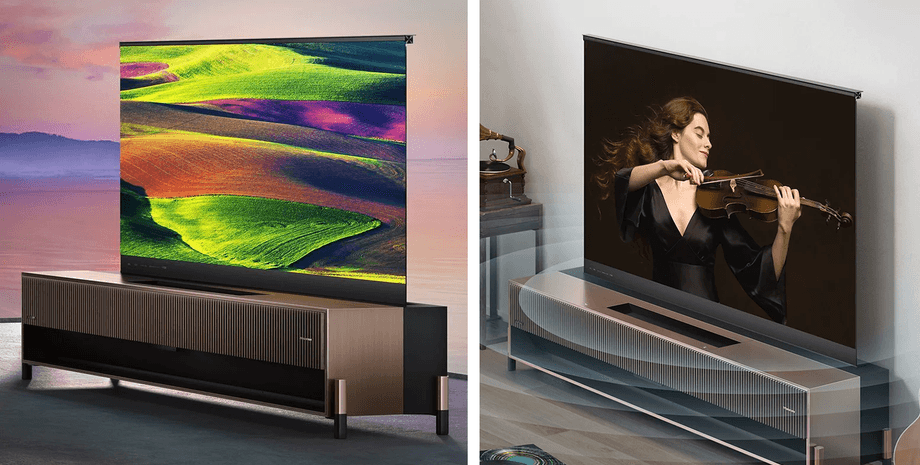 Компания Hisense создала первый в мире телевизор с выдвижным экраном