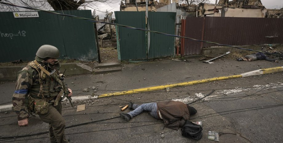 Убитый мирный житель в Буче, преступления,