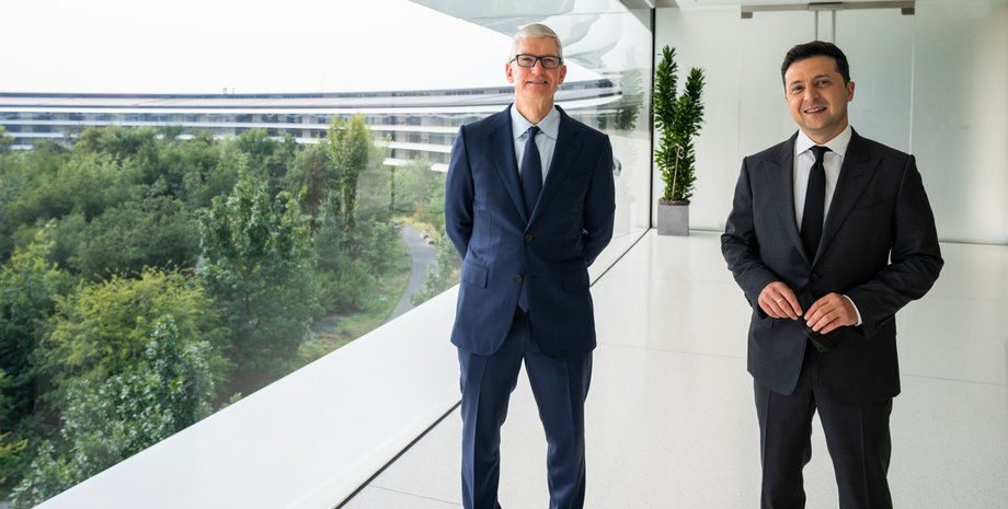 Зеленский встретился в США с гендиректором Apple Тимом Куком