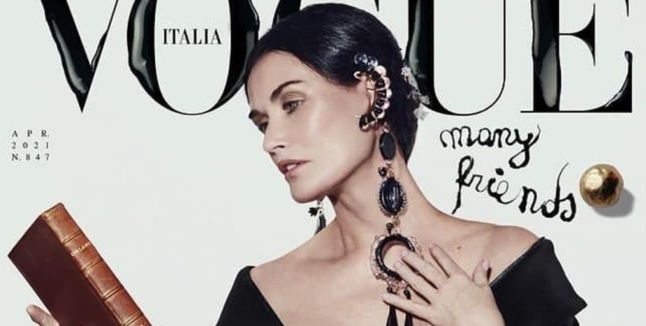 Демі мур, обкладинка, Vogue Italia
