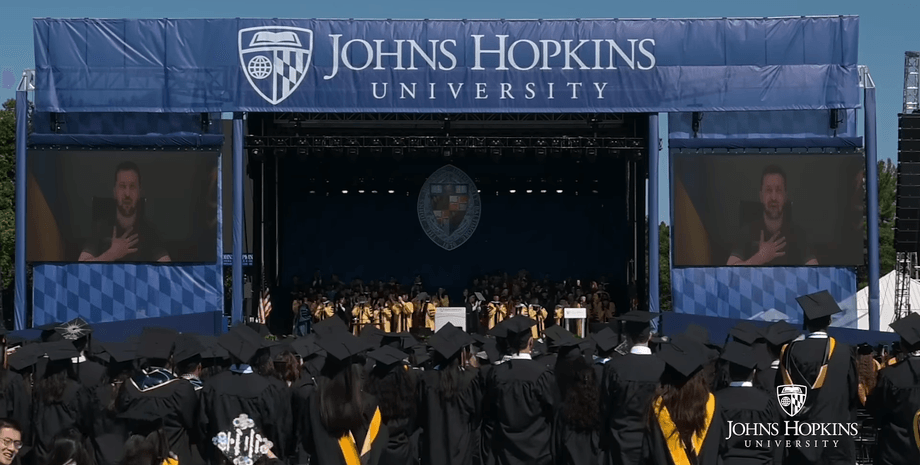 Владимир Зеленский, США, Университет Хопкинса, фото