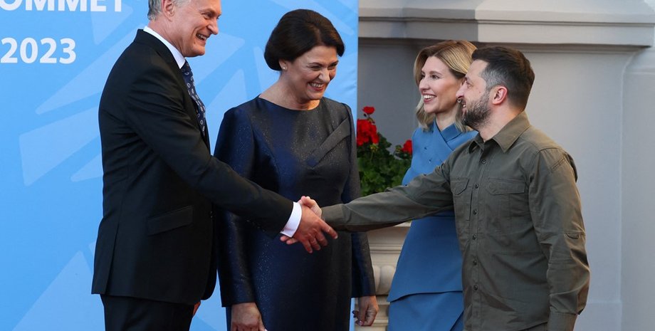 Владимир Зеленский, Гитанс Науседа