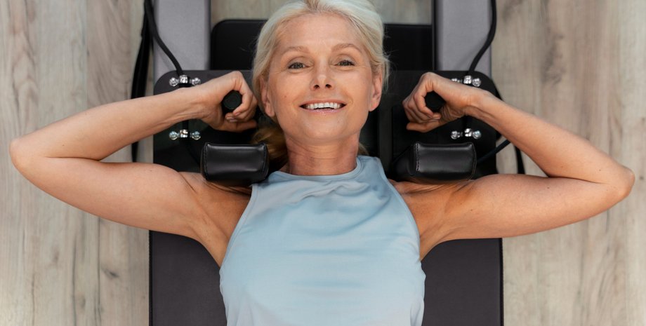 Жінка в тренажерному залі