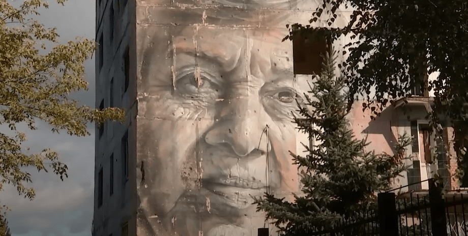 будинок, мурал, Авдіївка, Марина Марченко