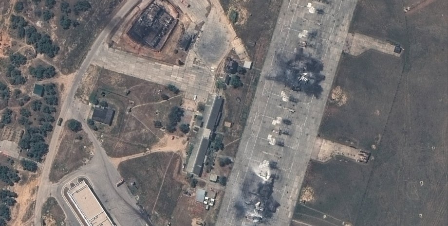 авиабаза в бельбеке, спутниковый снимок базы бельбек