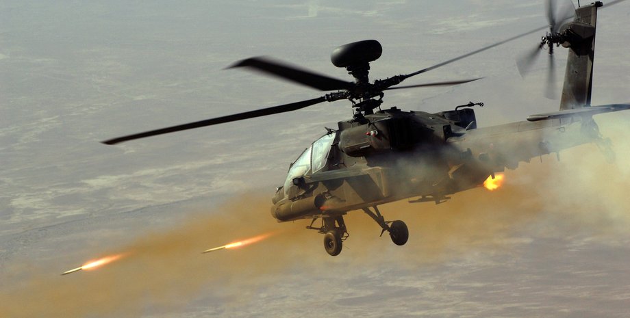 Ракеты CRV7, вертолет, фото