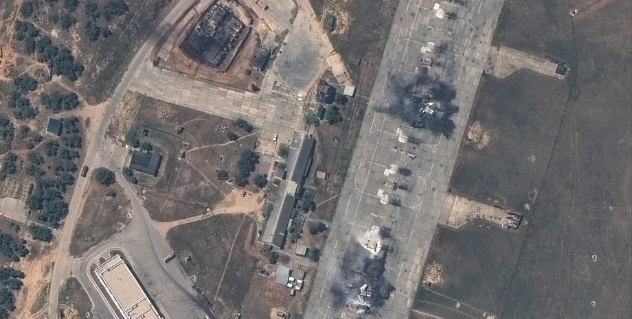 авиабаза в бельбеке, спутниковый снимок базы бельбек