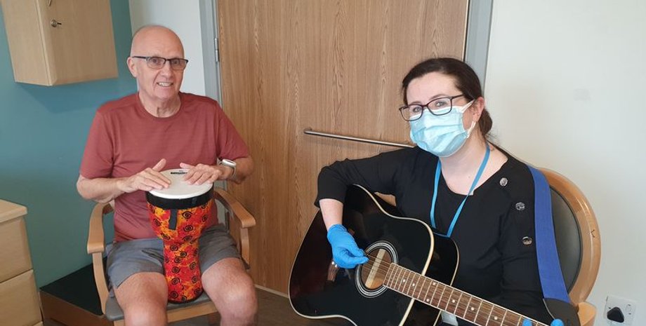 гитара, женщина, мужчина, бонг