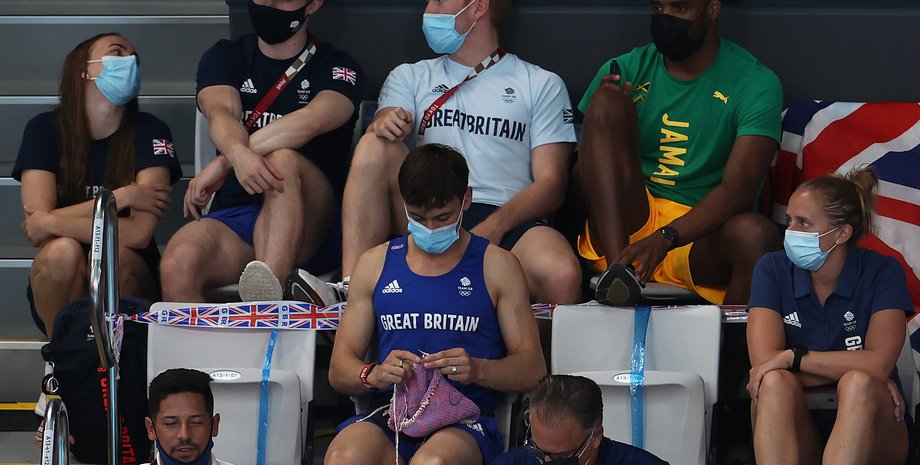 Том Дейли, олимпийский чемпион, вязание