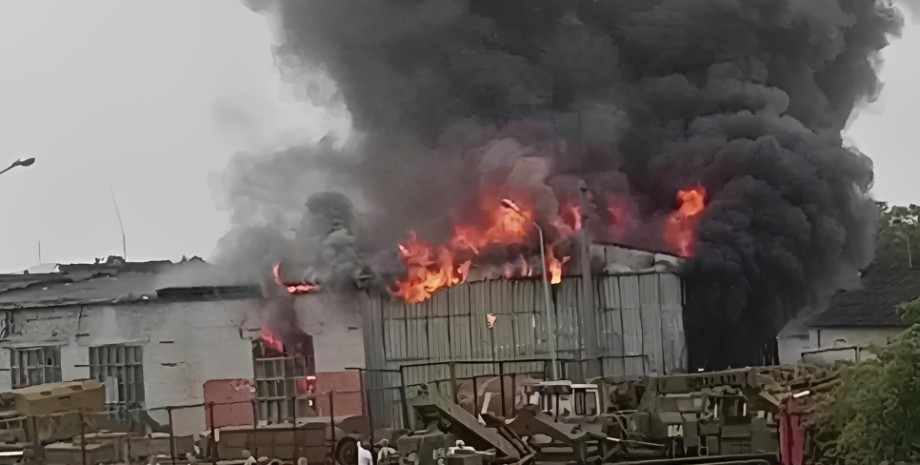 Пожар в Георгиевске, фото