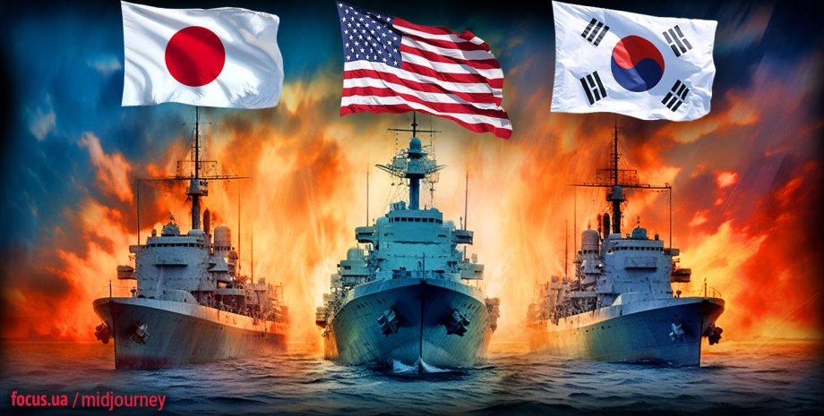 Военно-экономический альянс США  Японии и Южной Кореи, сша против китая, переговоры в хиросиме, встреча лидеров G-7 в Хиросиме
