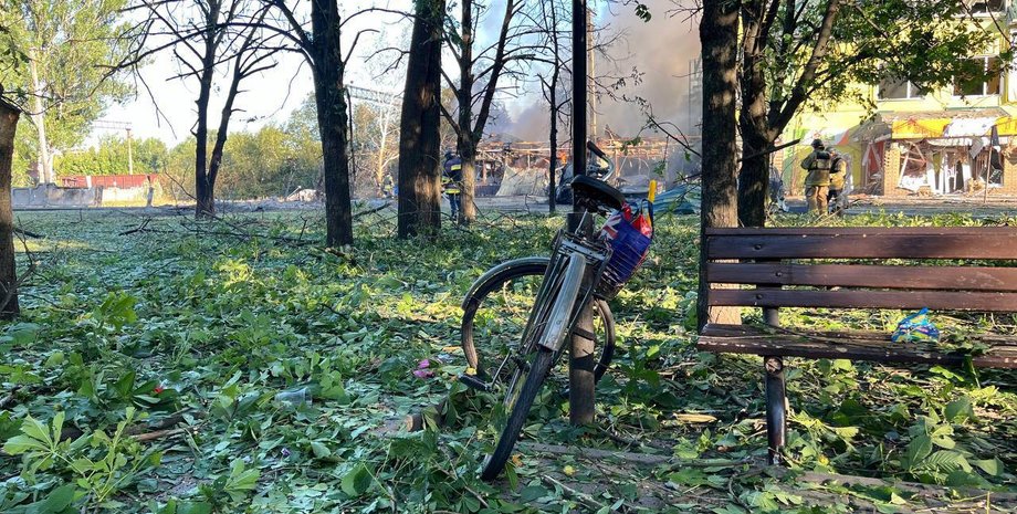 Вольнянск, ракетный удар, обстрел Вольнянска