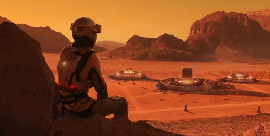 астронавт Марс