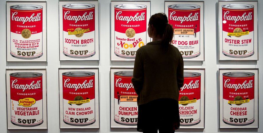энди уорхолл, уорхол суп, уорхолл суп кэмпбелл, энди уорхол суп, поп-арт, икона поп-арта, король поп-арта