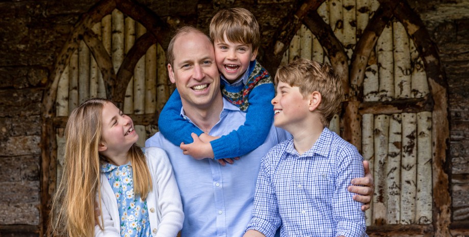 Принц Уильям с детьми, кейт миддлтон рак, принцесса шарлотта, принц луи, принц джордж, принц уэльский