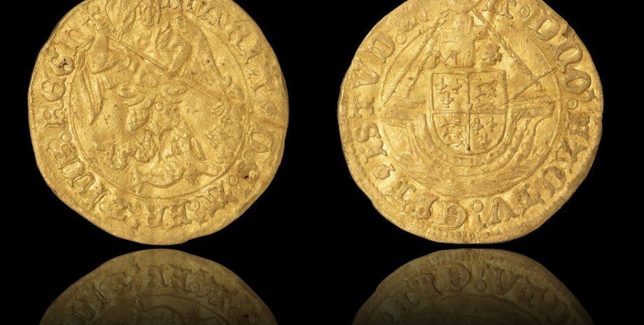 Золотые монеты, Генрих VIII, Тюдоры, клад