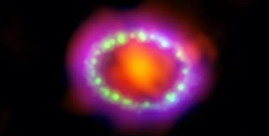 Взрыв сверхновой 1987A. Фото: NASA, ESA et al.