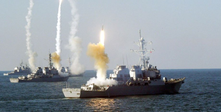 Tomahawk, флот, корабли, США, ракеты