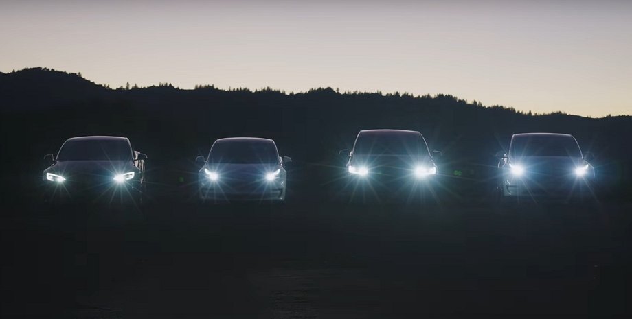 Tesla Щедрик, электромобили Tesla, Щедрик, S3XY Light Show