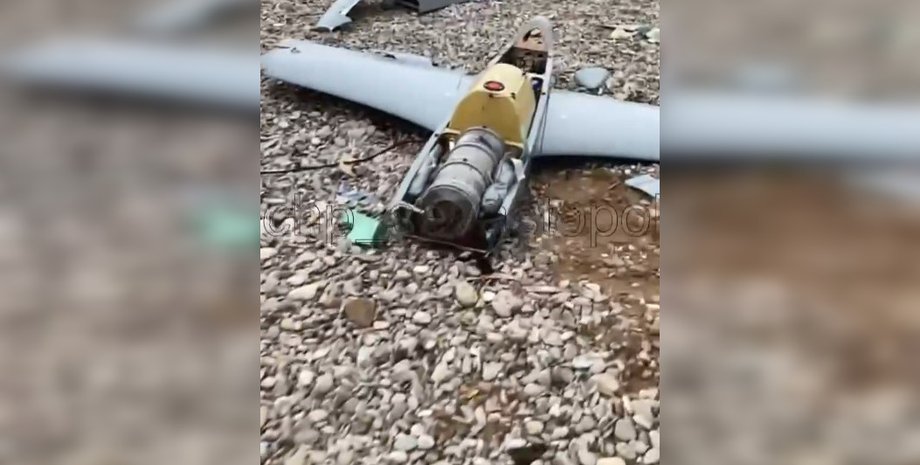 Обломки дрона, БПЛА Севастополь, Крым удар БПЛА, Крым удар дрона, Крым обломки дрона, Крым атака беспилотников