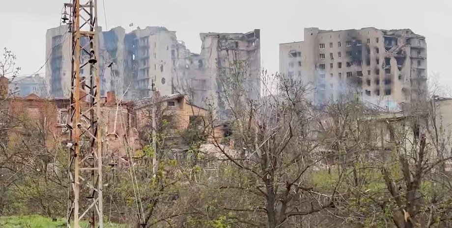 обстановка в бахмуте, дома в бахмуте, ситуация в бахмуте