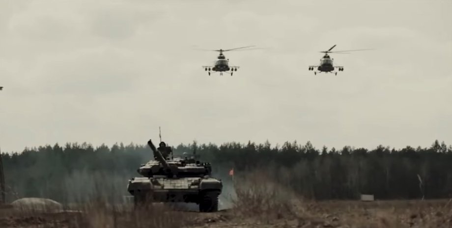 танки та гелікоптери