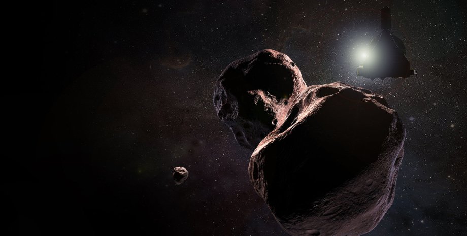 Астероид Ультима Туле в представлении художника. NASA