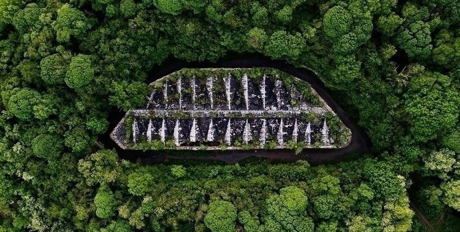 Тараканівський форт, вид зверху