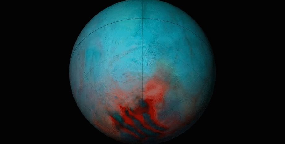 Энцелад, спутник, снимок, Сатурн