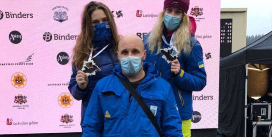 Бобслей, Скелетон, Кубок Европы, Украинские девушки, Бронза, Лидия Гунько, Ирина Лещинская, Александр Иванишин