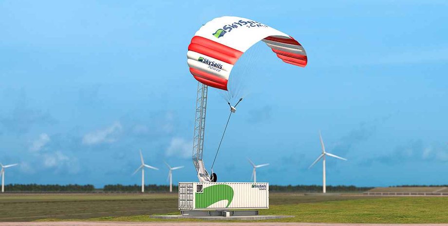 SkySails Power, вітрогенератор, вітряк, повітряний змій