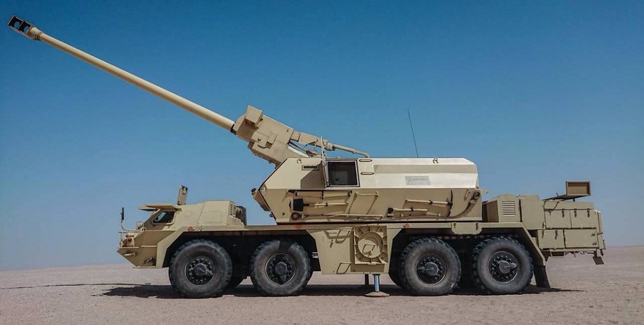 САУ Zuzana на шасси Tatra 815 8×8, САУ Zuzana вид сбоку, САУ Zuzana внешность