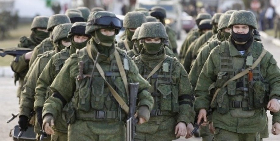 Зображення групи російських військових на війні