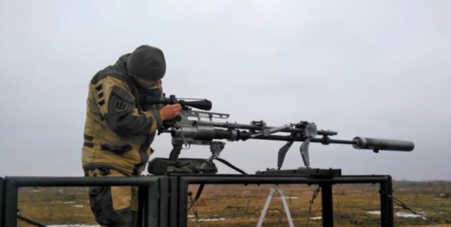 Ночной хищник, ружье, снайпер, винтовка, оружие, ВСУ